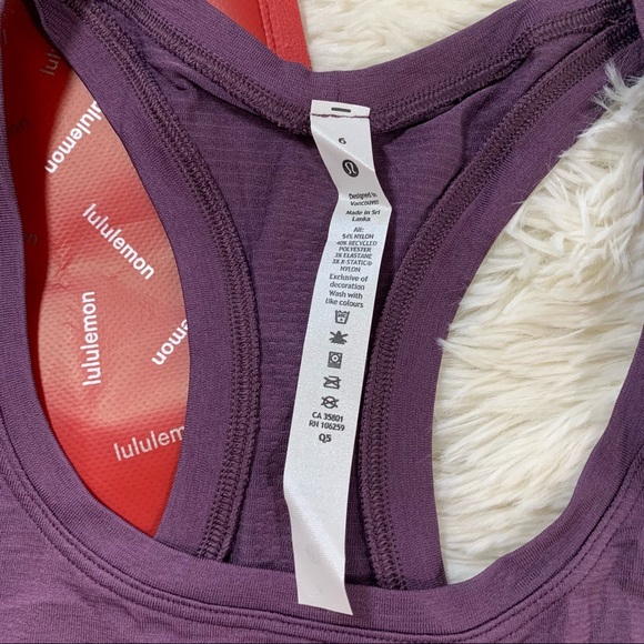 ❌Lululemon SWIFTLY TECH RACERBACK TANK TOP 2.0 *RACE LENGTH 
Color Grape Thistle - Picture 2 of 4